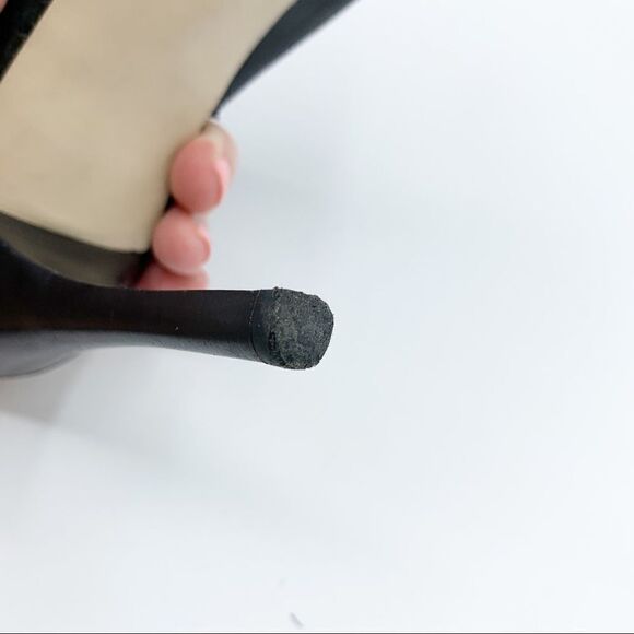 Michael Kors Black Open Toe Stiletto Bootie w/Chain Detail 8.5 - Picture 11 of 15